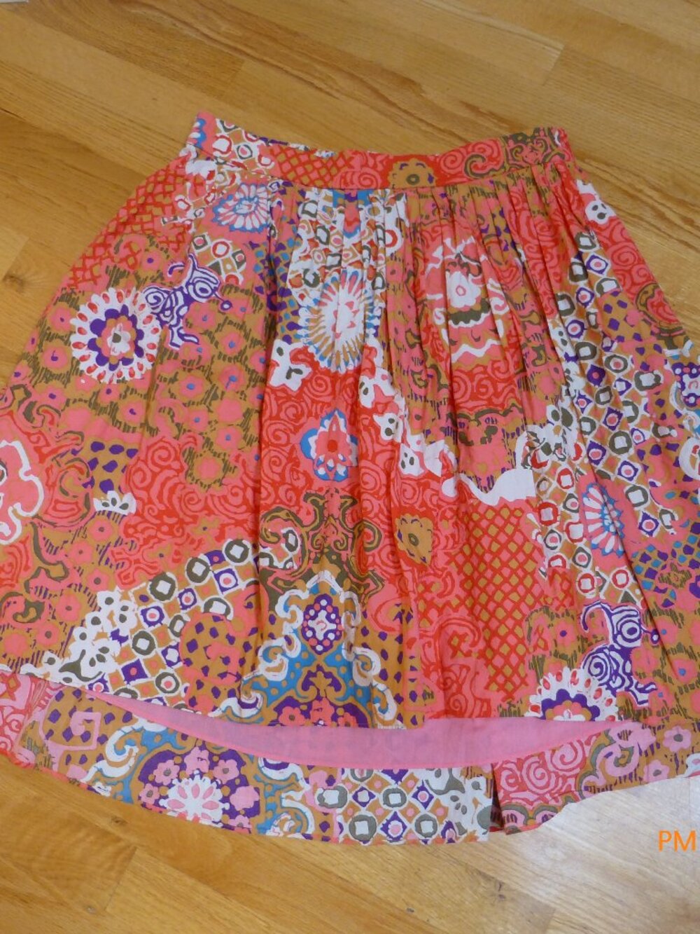 J. Crew Midi High Low Skirt Womens 12 Pleat Front Paisley Floral Print Boho